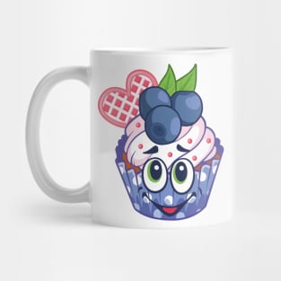 Cupcake with blueberries Mug